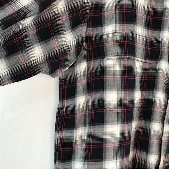 Browning Men's Black & White Plaid Long Sleeve Button Down Shirt - Picture 5 of 11